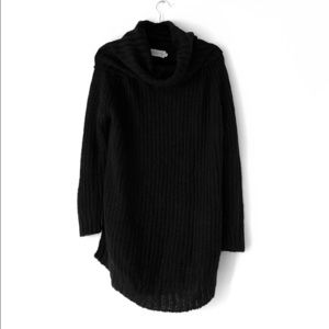 Black cowl neck sweater